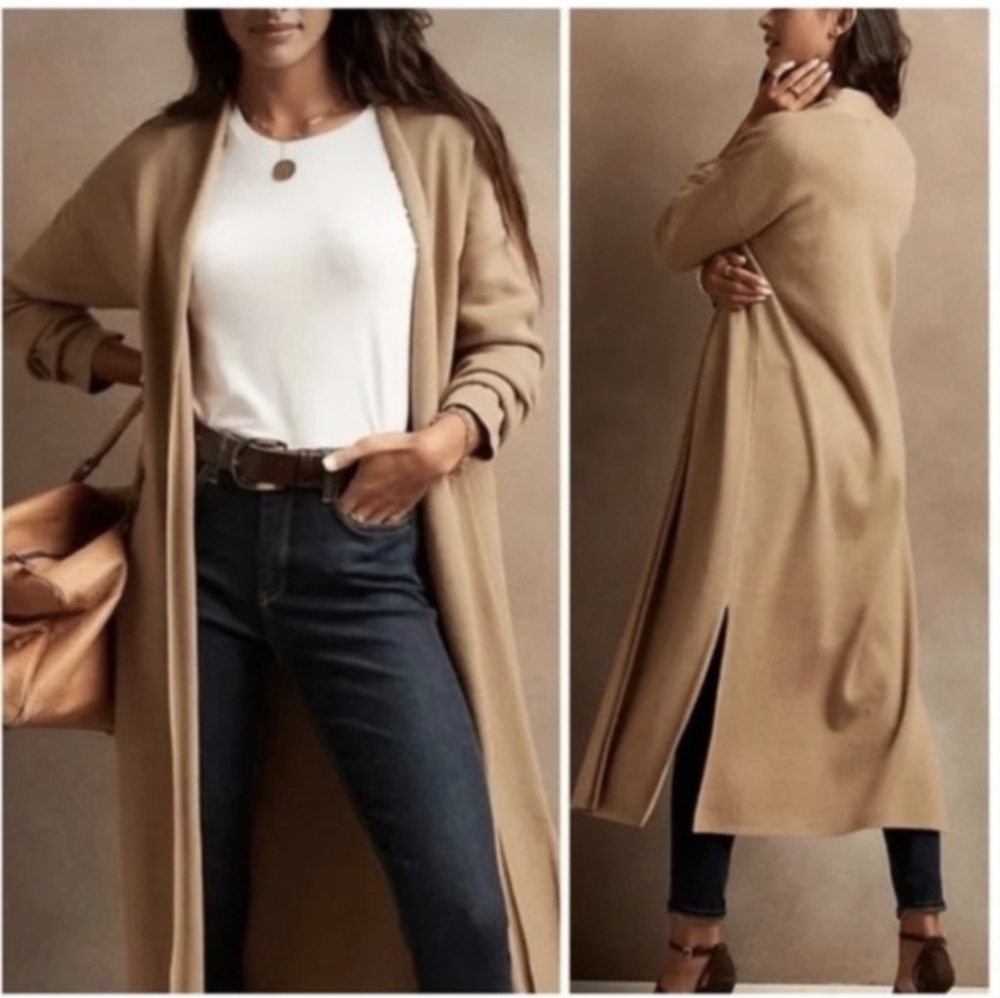 Banana Republic Tan Long Cardigan